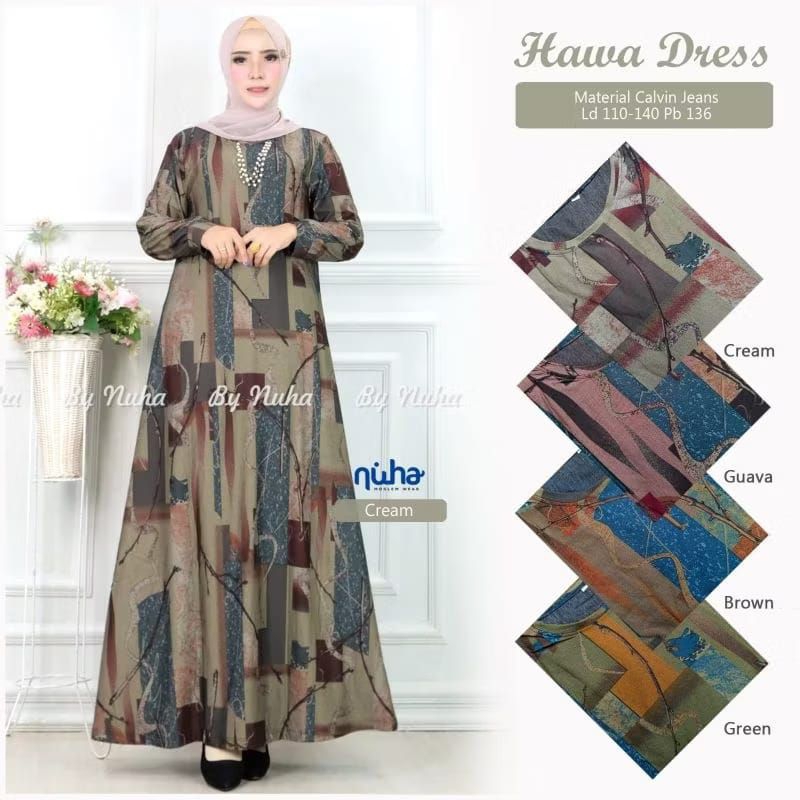 GAMIS MUSLIM ORI NUHA HAWA DRESS
