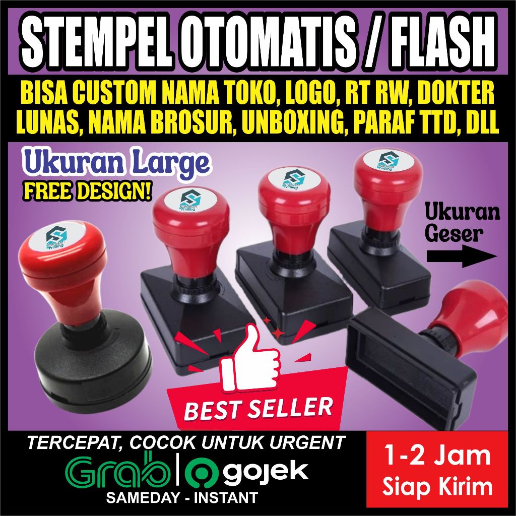 

TERMURAH STEMPEL WARNA | STEMPEL JADI TINGGAL CAP UKURAN LARGE