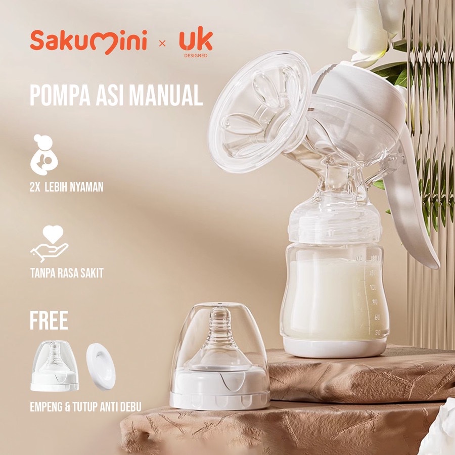 Makassar  Breast Pump Portable Pompa Asi Manual Sakumini Anti Backflow