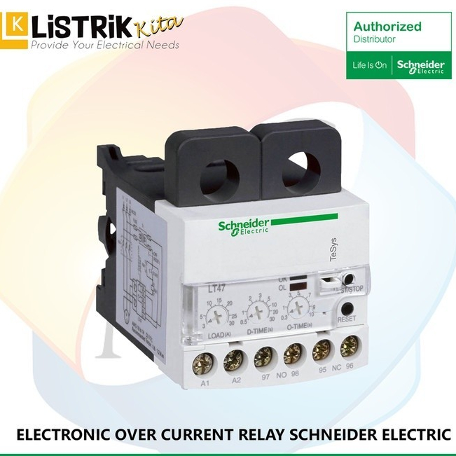 ELEKTRONIC OVER CURRENT RELAY (EOCR) SCHNEIDER ELECTRIC 3A-30A 220VAC MANUAL - LT4730M7S
