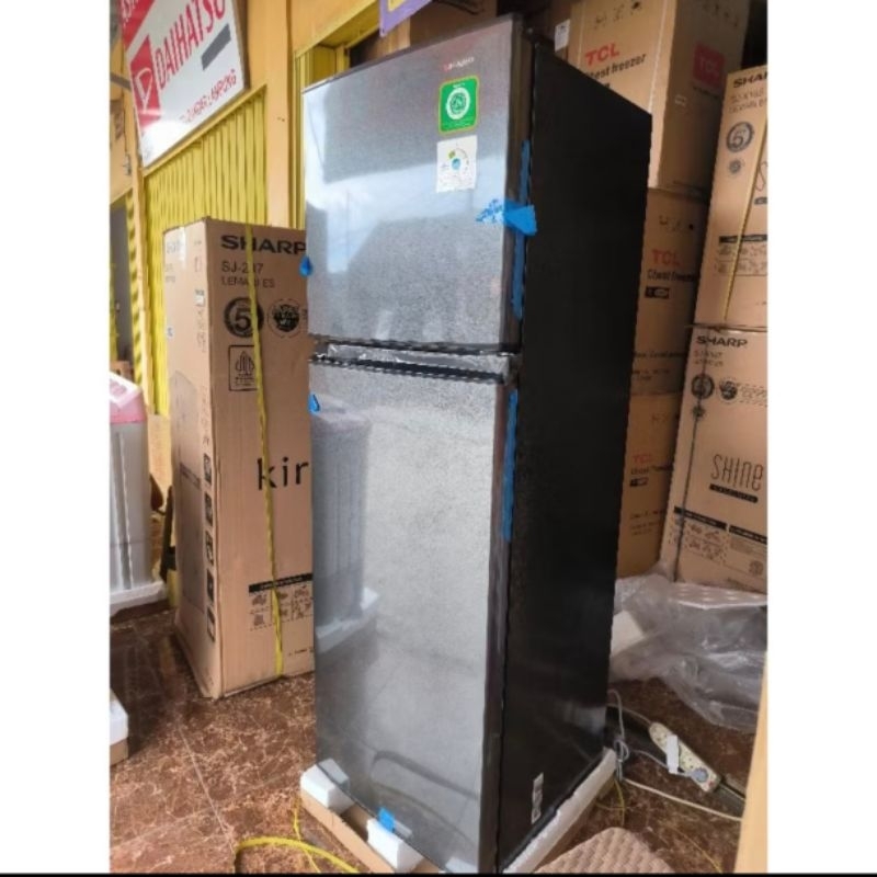 kulkas Sharp SJ-316MNHS / kulkas Sharp 2 pintu jumbo non salju