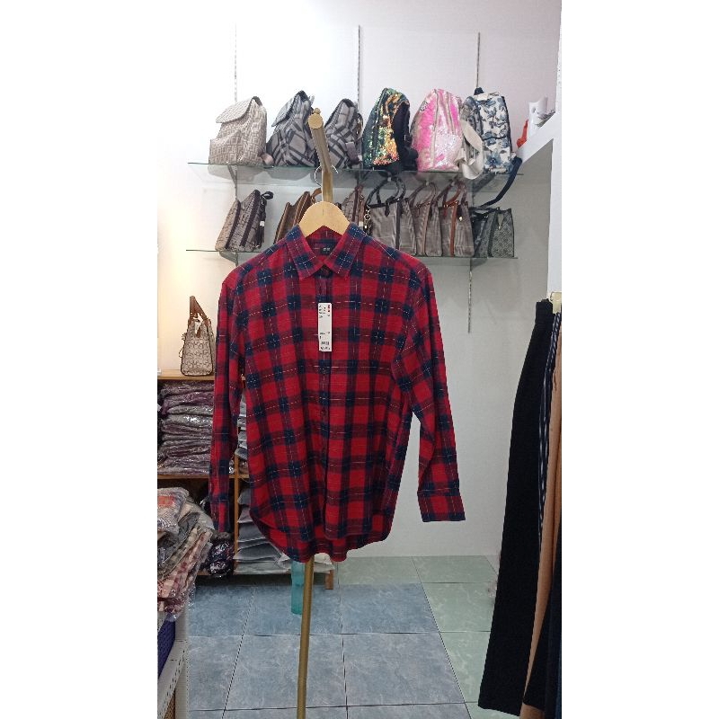 Kemeja Flanel Original By Uniqlo