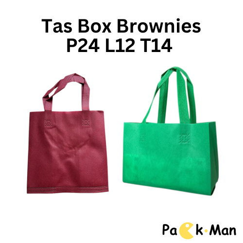 

Tas Spunbond Goodie Bag untuk Box Brownies P24 T14 L12 - Tas Spunbond Brownies
