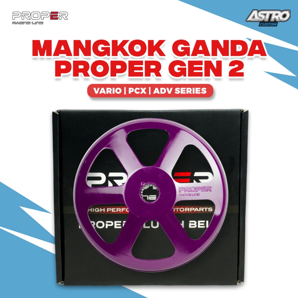 Mangkok Kampas Ganda Proper Vario 125 150 PCX ADV 150 160 Stylo 110 Karbu Mangkok Kartel Racing Line
