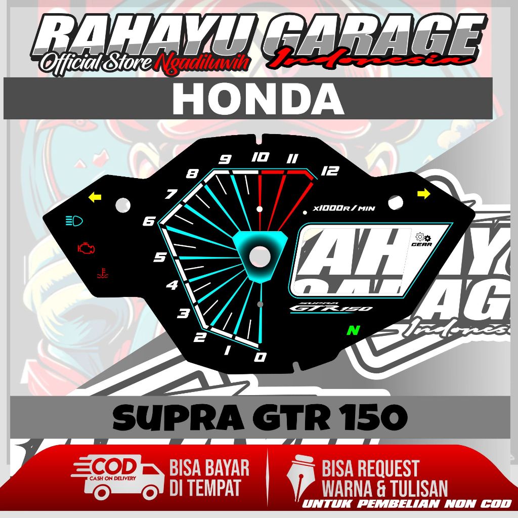 PAPAN SPEEEDOMETER CUSTOM HONDA SUPRA GTR 150
