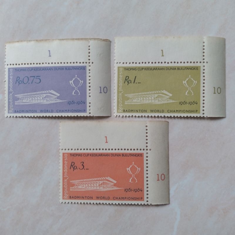 

Perangko Prangko Kuno Set Lengkap Seri Thomas Cup 1961 Mint - YN2202