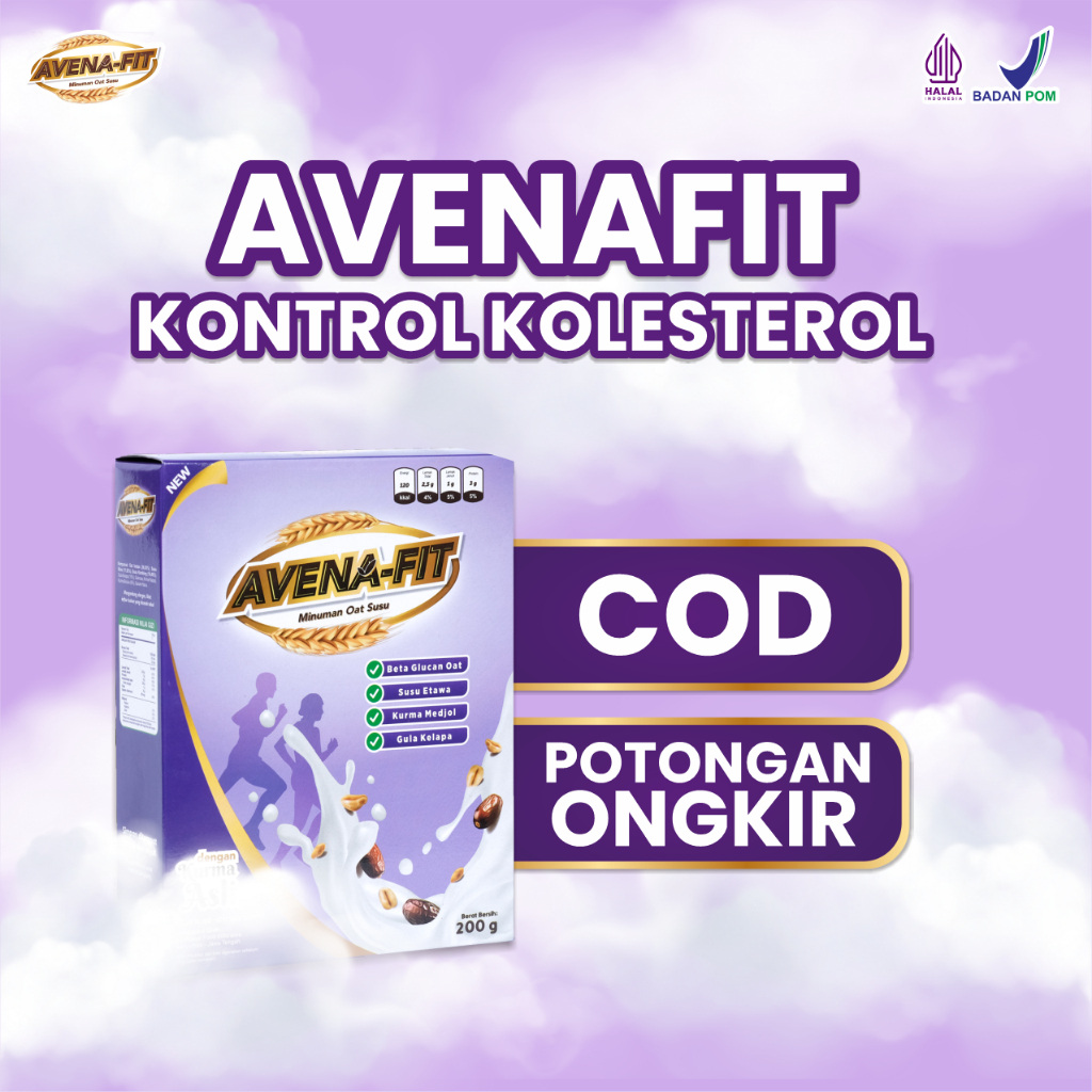 

Avenafit Minuman Protein Tinggi - Bantu Turunkan Kolesterol Tinggi Tanpa Efek Samping