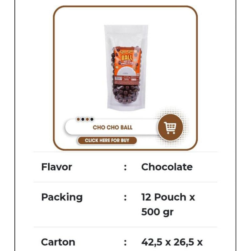 

Cho Cho Balls pouch 500gr