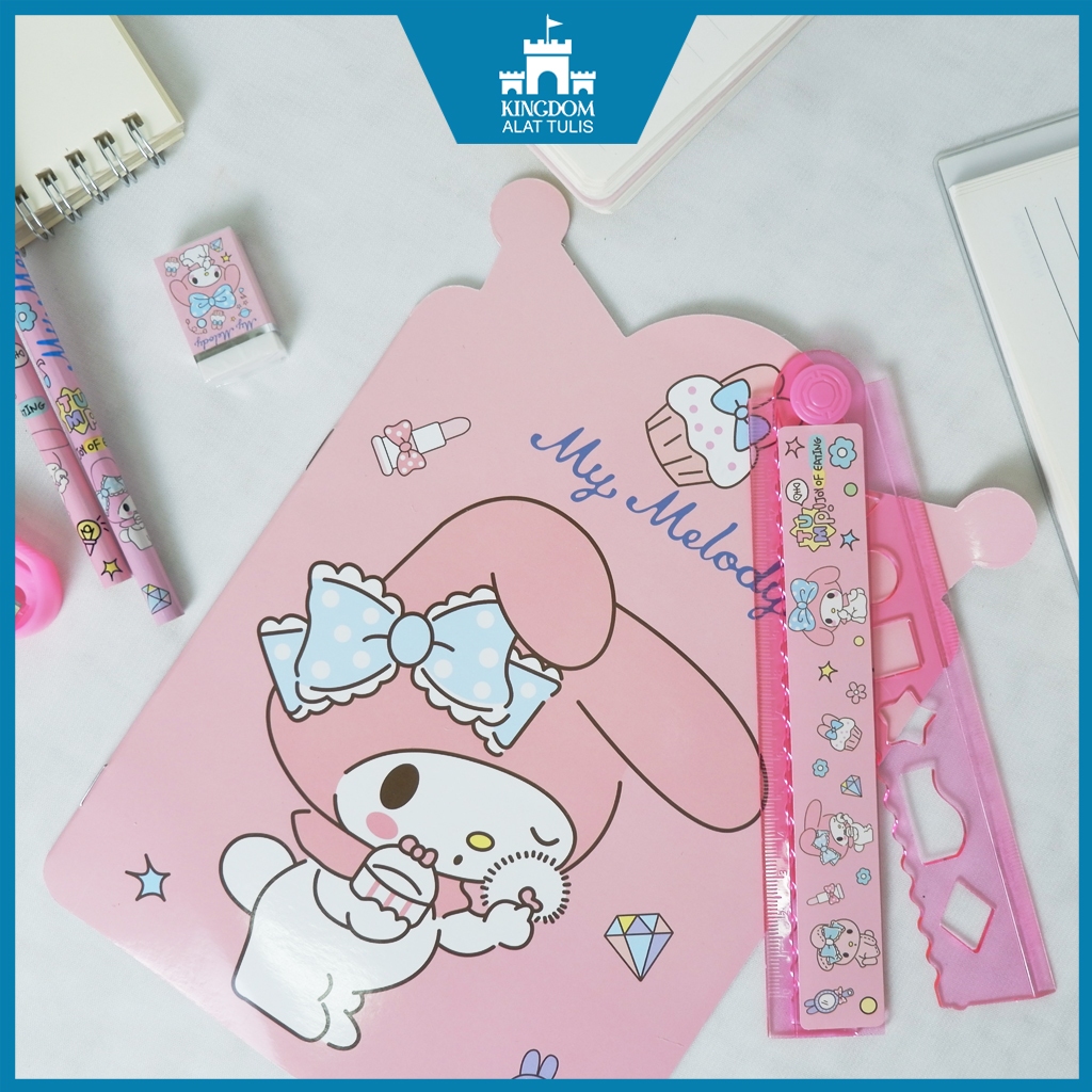 

Stationery Set / Paket Alat Tulis Lucu Melo / Souvenir Ulang Tahun 3355