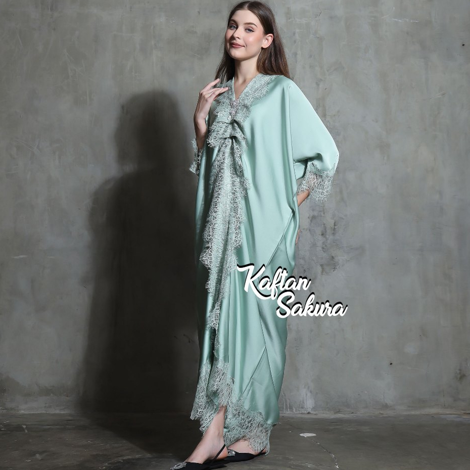 KAFTAN MEWAH WARNA NAVY FREE BROSS KAFTAN TRENDY WANITA MUSLIMAH KOLEKSI TERBARU BY KAFTANSAKURA