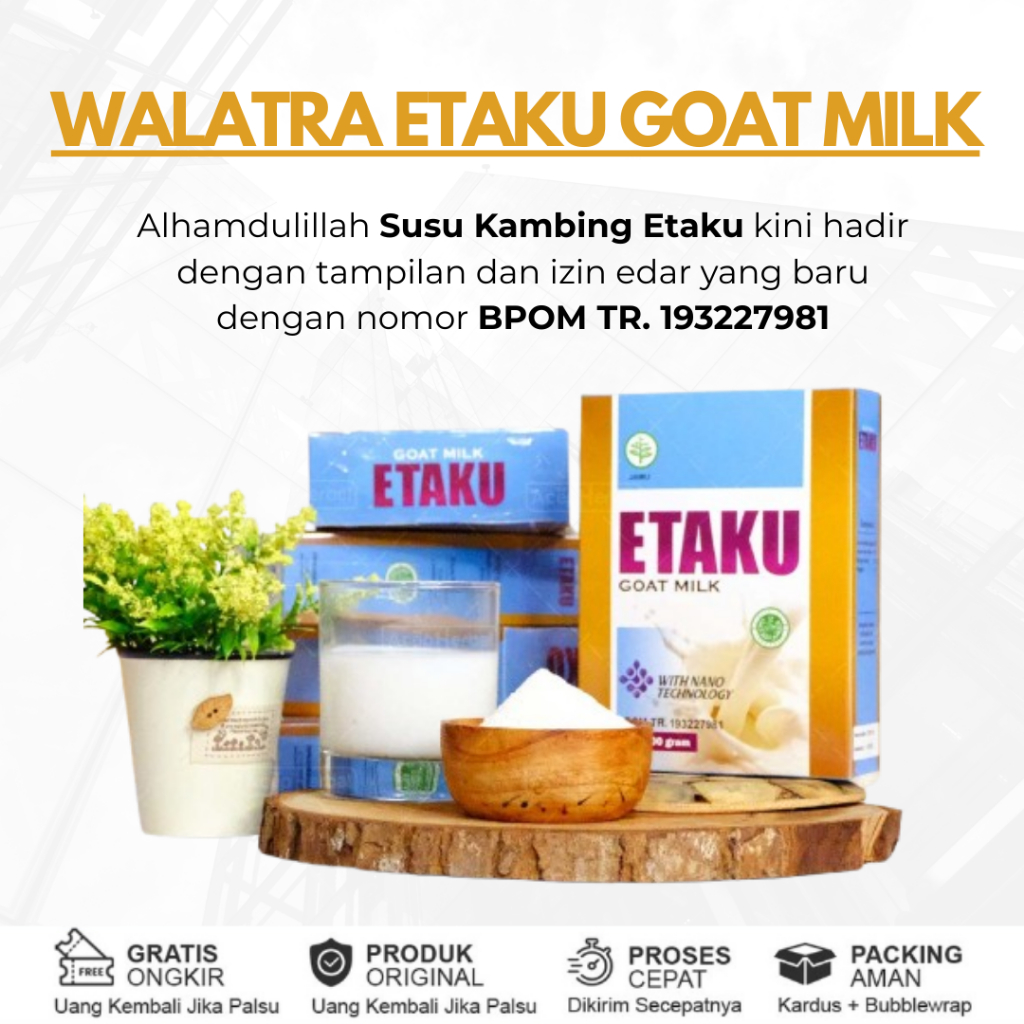 

Asja Herbal - Walatra Etaku Susu Kambing 100% Original Dari Kambing Unggulan