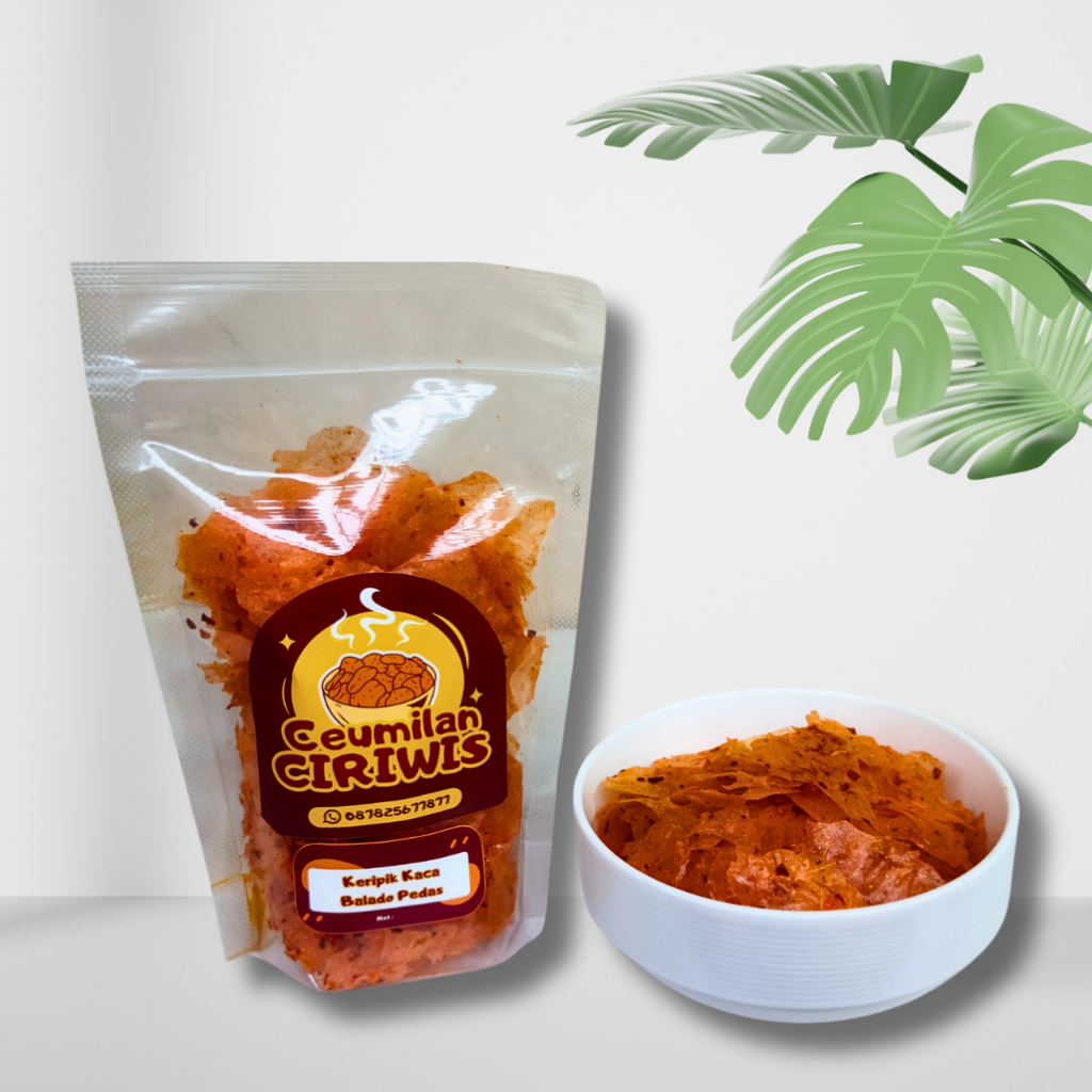 

Keripik Kaca Balado Pedas | Snack Cemilan Keripik Gurih Pedas