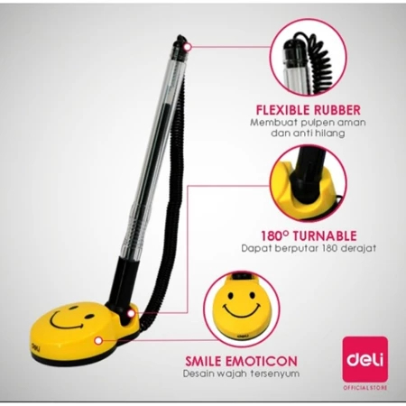 

DELI DESK PEN STAND/PENA MEJA DELI 6793 SMILE 0.5MM