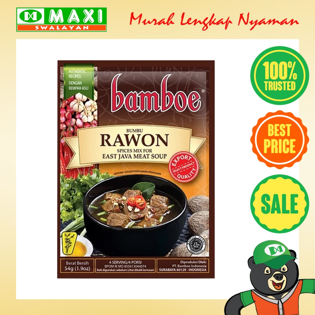 

Bamboe Bumbu 54gram Rawon