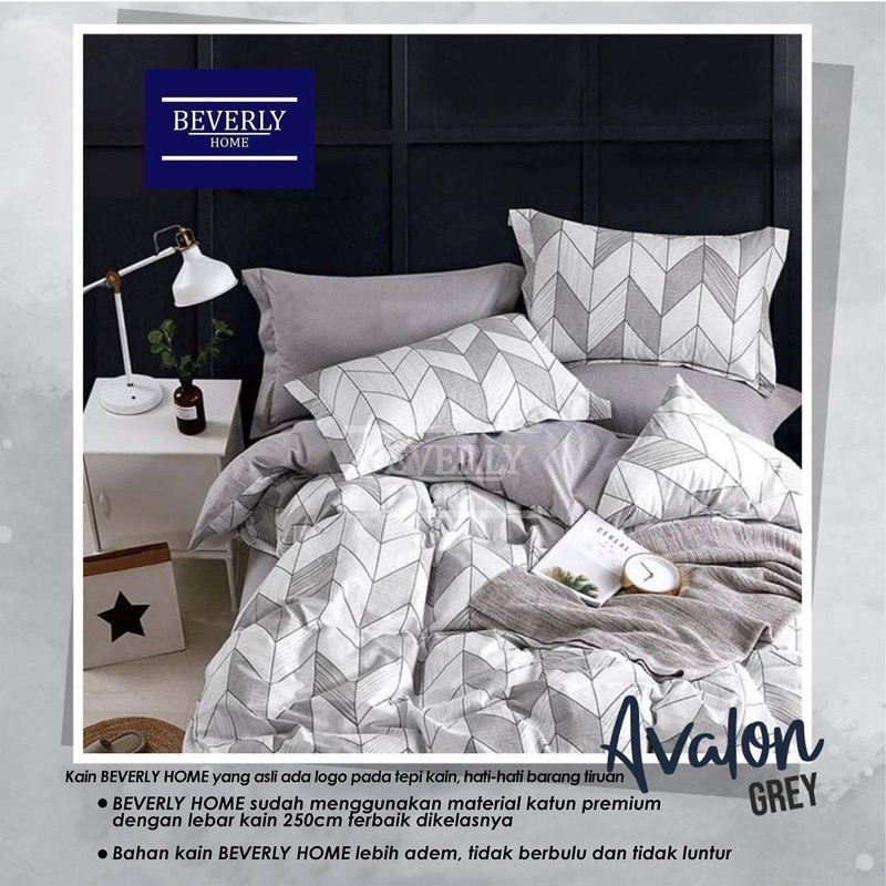 Sprei katun CVC beverly collection motif avalon (singkuan)