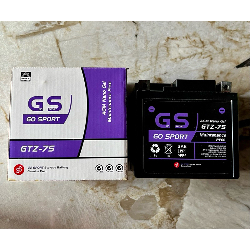 Aki Motor GS GTZ-7S Motor CBR 150, Satria FU 150, Vario 150 & 160, PCX