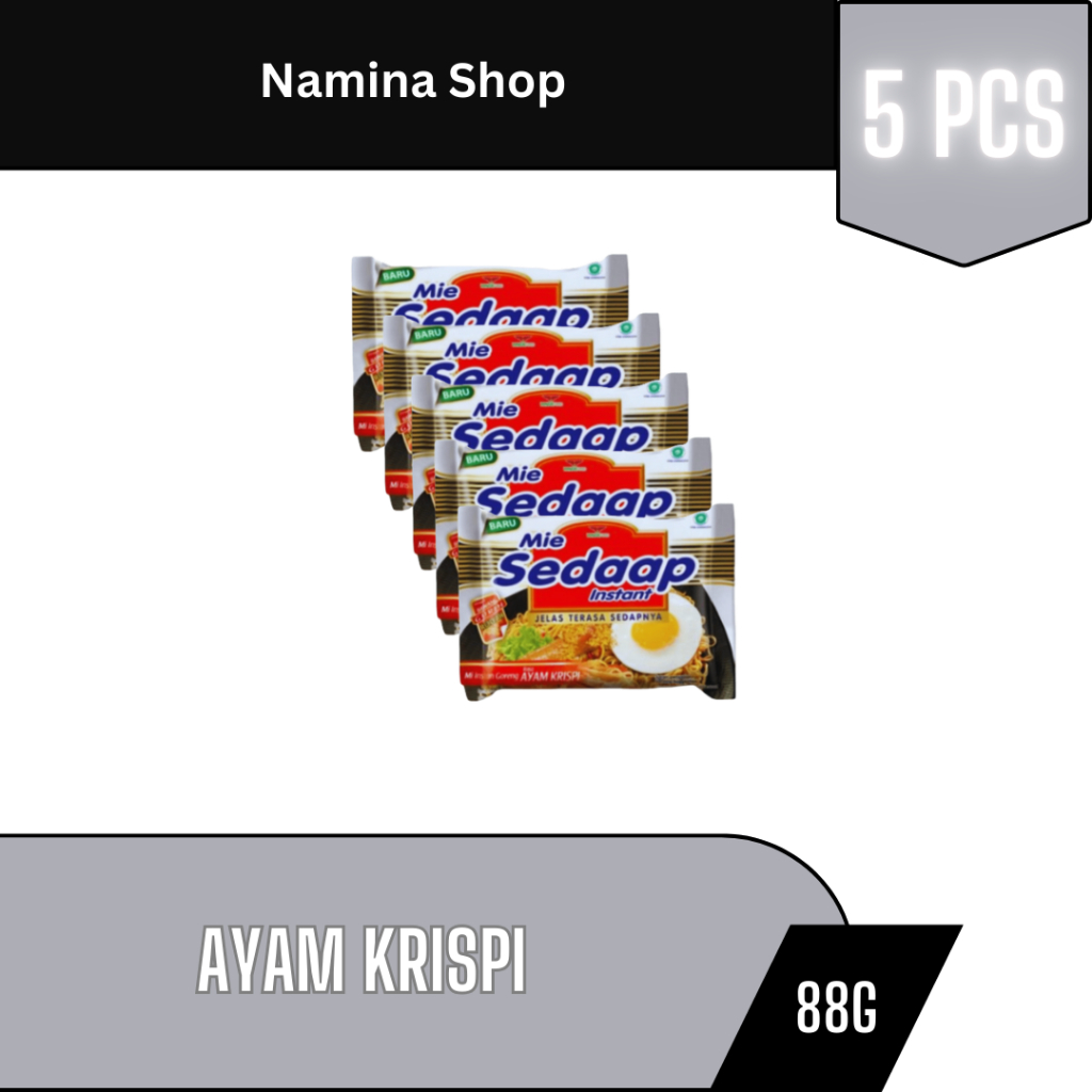 

SEDAAP MIE INSTAN GORENG AYAM KRISPI 88G - 5 PCS - BANDUNG