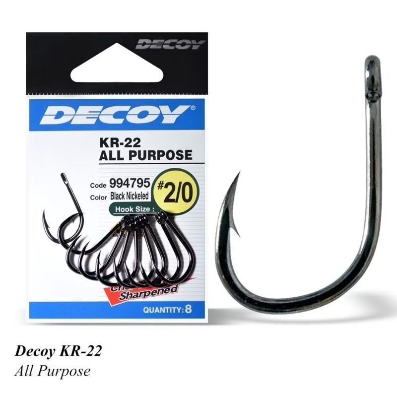 Mata Kail Hook Pancing DECOY KR-22 ALL PURPOSE