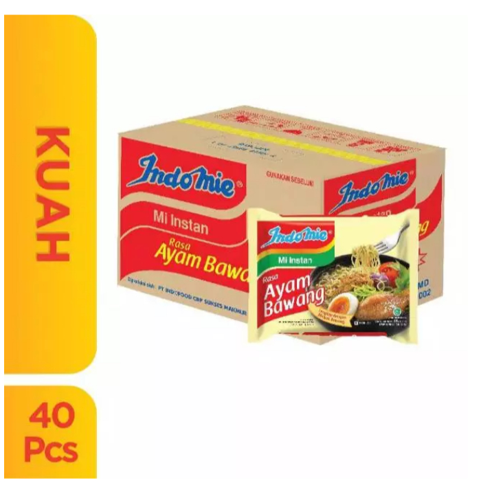 

Indomie Kuah Ayam Bawang - 1 Dus Isi 40 Pcs
