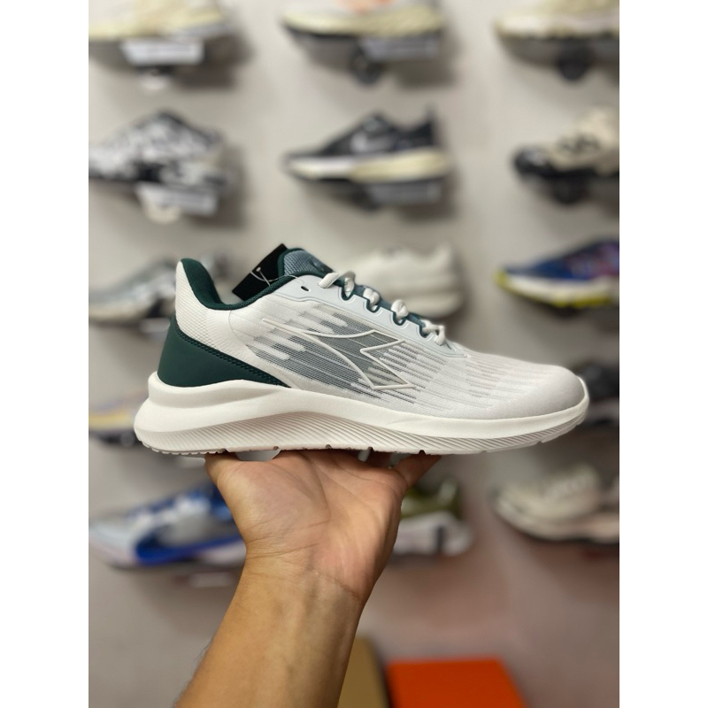 Diadora Hume - White Green / Putih Hijau [Original MAP] DIAX23F1230W Sepatu Sneakers Fashion