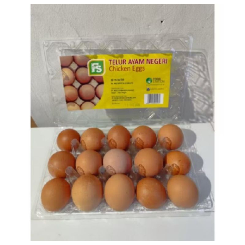 

TELUR AYAM NEGRI FS FOOD STATION ISI 15 BUTIR
