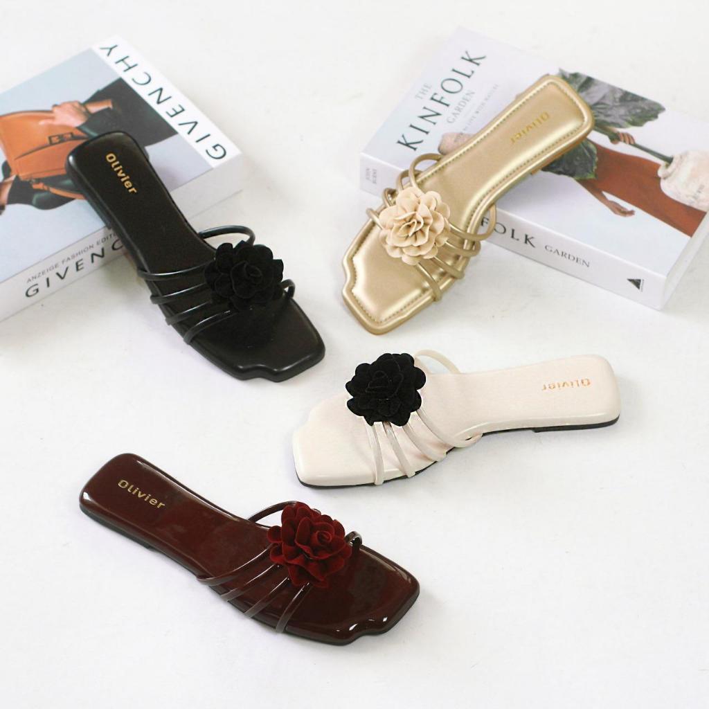 OLIVIERIEL SUNNY SANDAL FLAT WANITA TERBARU MANIS