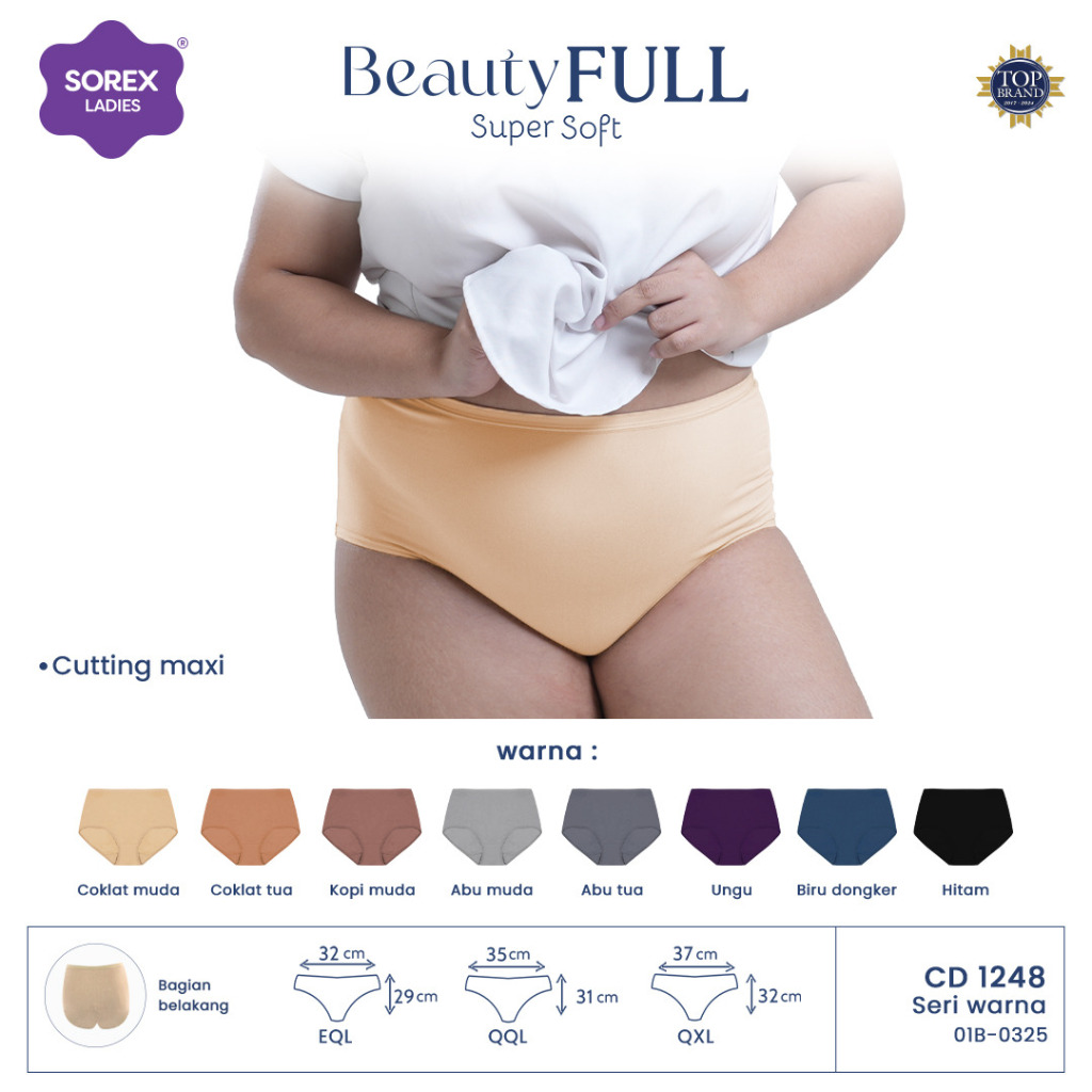Sorex CD Basic Wanita Super Soft Maxi Extra Size Jumbo 1248 ( Warna Random )