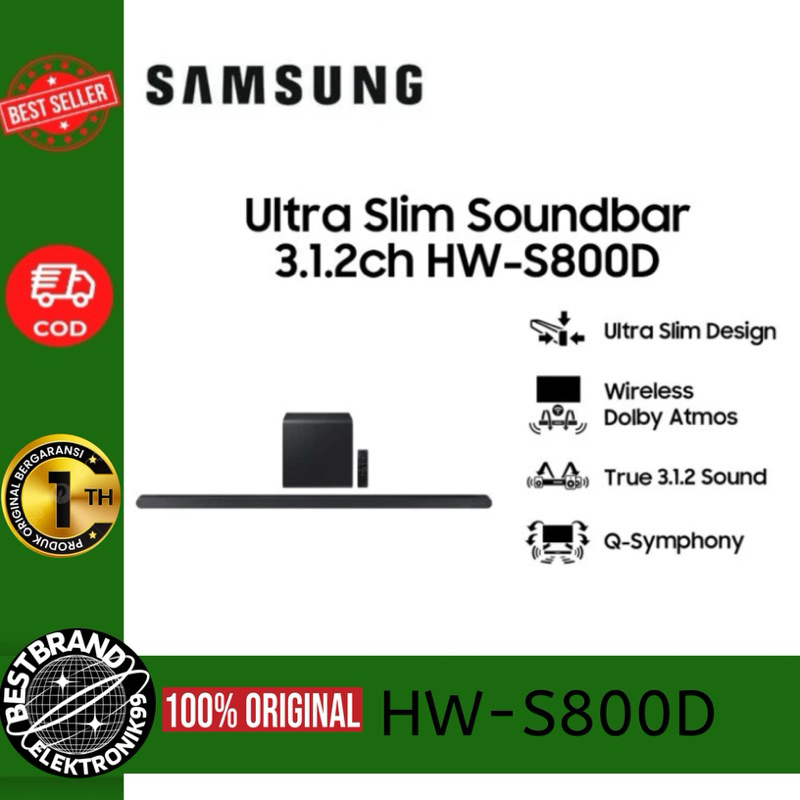 SAMSUNG HW-S800D/XD SOUNDBAR 3.1.2CH ULTRA SLIM HW-S800D HWS800D