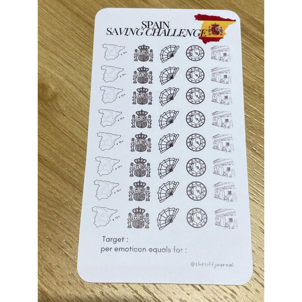 

SAVING CHALLENGE | CASH STUFFING | BUDGETING CARD - SPAIN