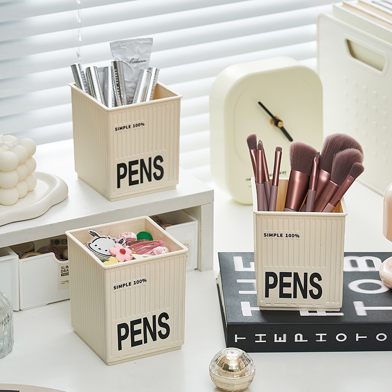 

GEMOYLAND Kotak Pensil Brush Pulpen Tempat Alat Tulis Serbaguna Box Desk Organizer Lucu Aesthetic
