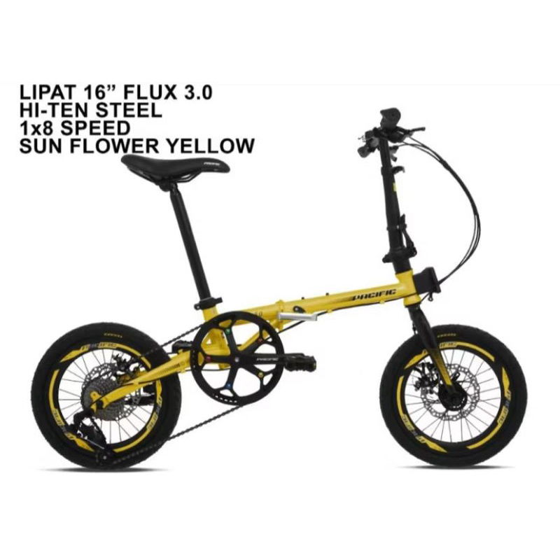 Sepeda Lipat Pacific 16 Inch Folding FLUX 3.0