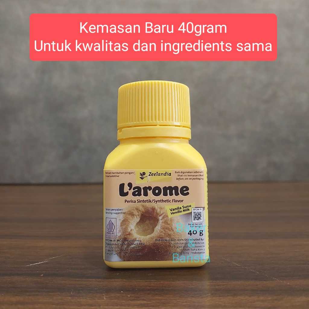 

Zeelandia L'arome Vanilla Milk Powder 40gr / Perisa Vanilla Susu 40g