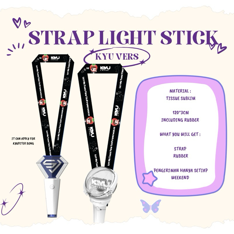 STRAP LS UNTUK KYUPITER BONG SUPER JUNIOR LIGHTSTICK KYUHYUN LIGHTSTICK