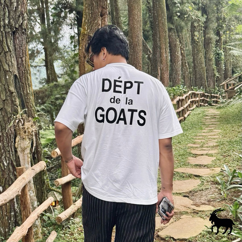 The Goats Dept - Dept De La Goats BOXY CUT Tshirt Black White Original ( Limited Edition ) / tgd708 