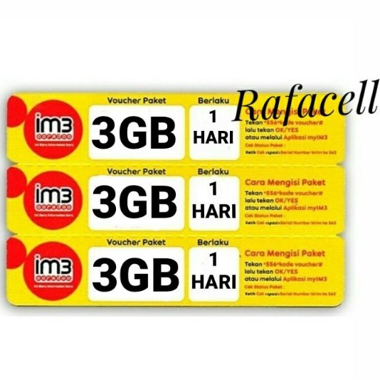 INDOSAT DATA FREEDOM INTERNET HARIAN 3GB 1HARI