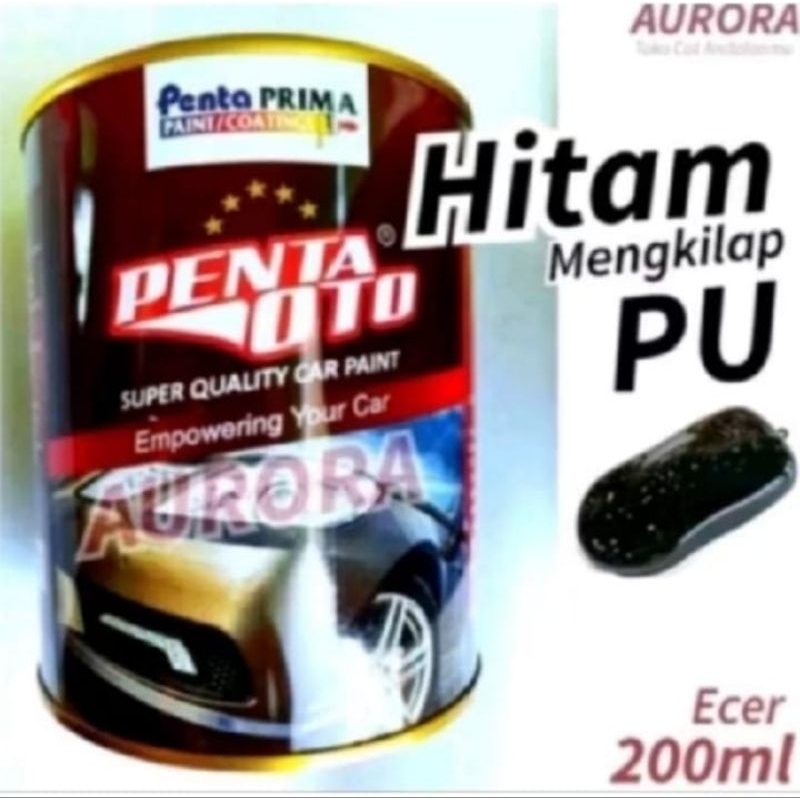 Cat Hitam Mengkilap PU Penta Oto Black Gloss Polyuretane