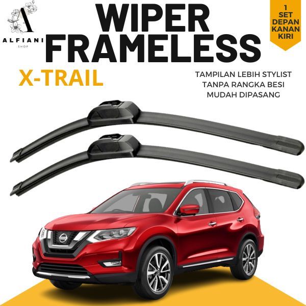 WIPER XTRAIL WIPER MOBIL XTRAIL WIPER DEPAN XTRAIL FRAMELESS 1SET KANAN DAN KIRI
