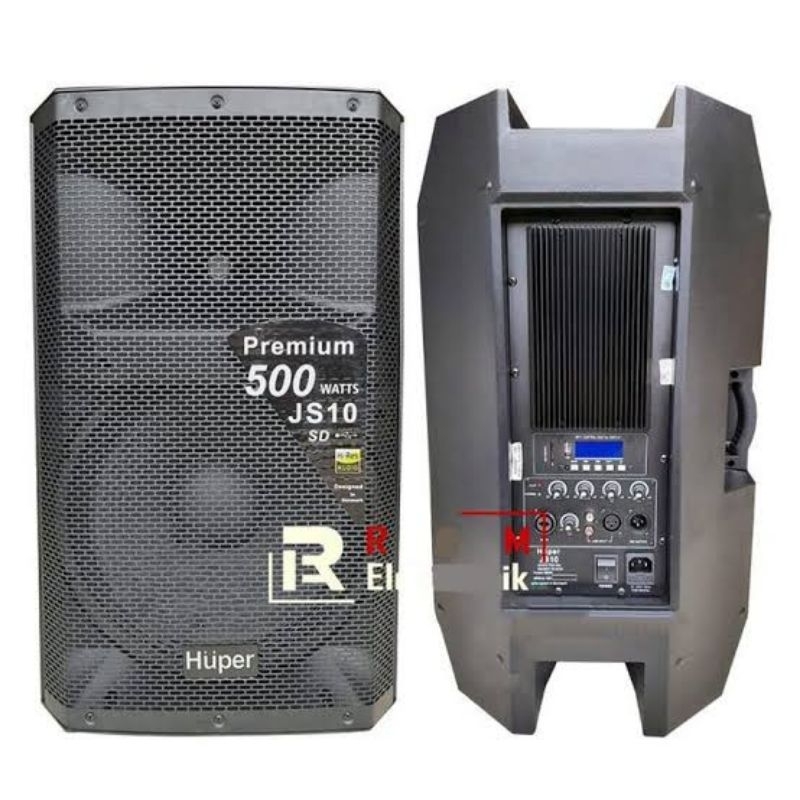 SPEAKER AKTIF ACTIVE HUPER JS10 JS 10 BOX 15 INCH " 15IN 15" 500 WATT ORIGINAL ASLI GARANSI RESMI PR