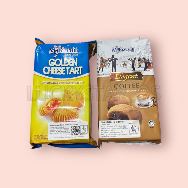 

MY BIZCUIT ELEGENT COFFEE / GOLDEN CHEESE TART 80GR