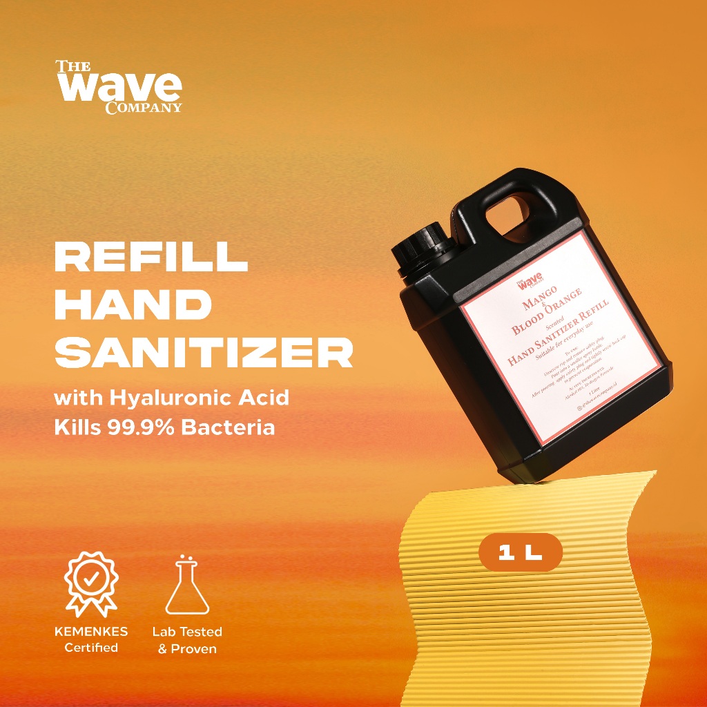 The Wave Company - Refill Hand Sanitizer Wangi 1 Liter untuk Isi Ulang Botol 100ml