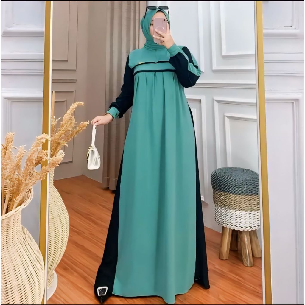 ANDINI DRESS CRINKLE PREMIUM / GAMIS WANITA TERBARU 2025 KEKINIAN TRENDI
