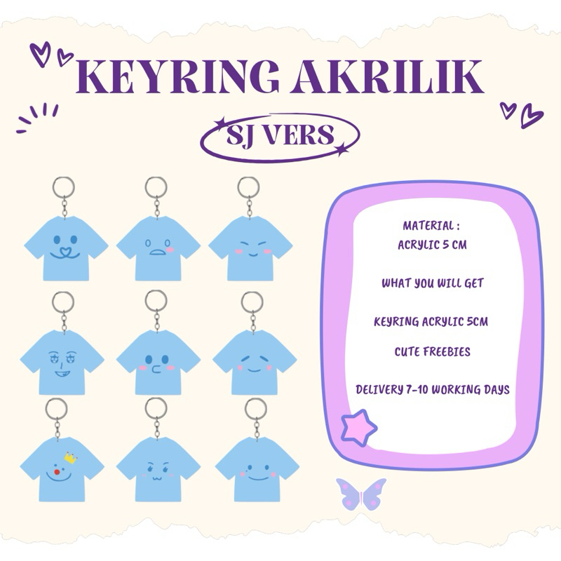 KEYRING  KEYCHAIN AKRILIK SUPER JUNIOR 19th ANNIVERSARRY VERSION LEETEUK / HEECHUL / YESUNG / SHINDO