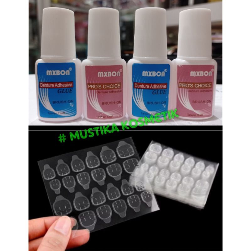 Lem kuku palsu kuat tahan lama double tape || lem kuku cair MXBON SYB