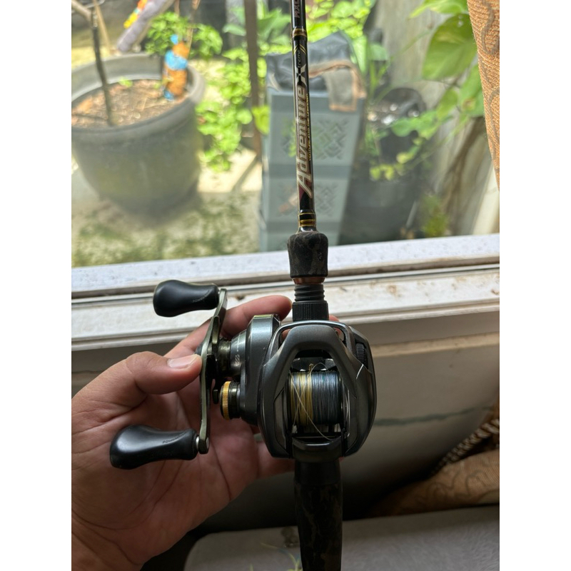 Shimano Curado DC dan joran storm adventure x