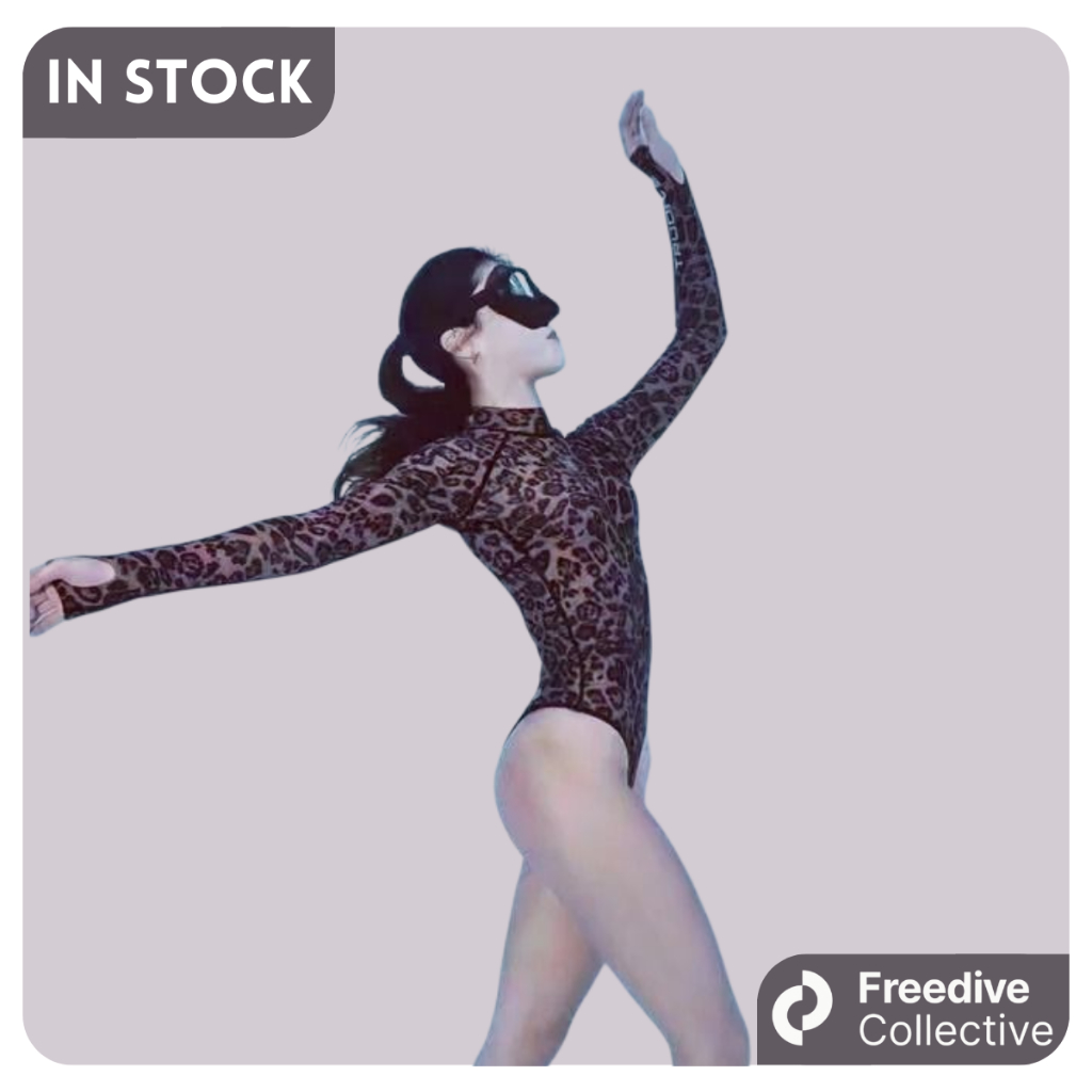 TruDive Women's Leopard Bikini Backless Wetsuit / Pakaian Wetsuit Wanita Backless