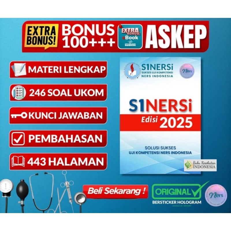 ORIGINAL SINERSI 2025/2026 BUKU UJIKOMPETENSI NERS EDISI TERBARU 2024 SINERSI 2024 pelengkap PAKET 3