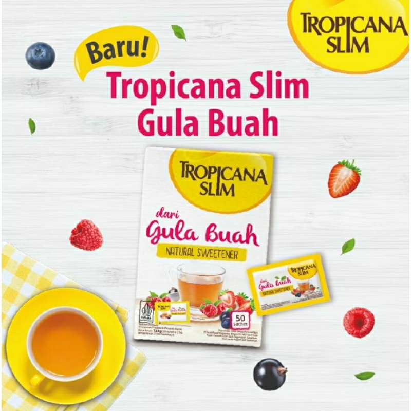 

Tropicana Slim Gula Buah 1 Sch - Alami untuk Batasi Gula