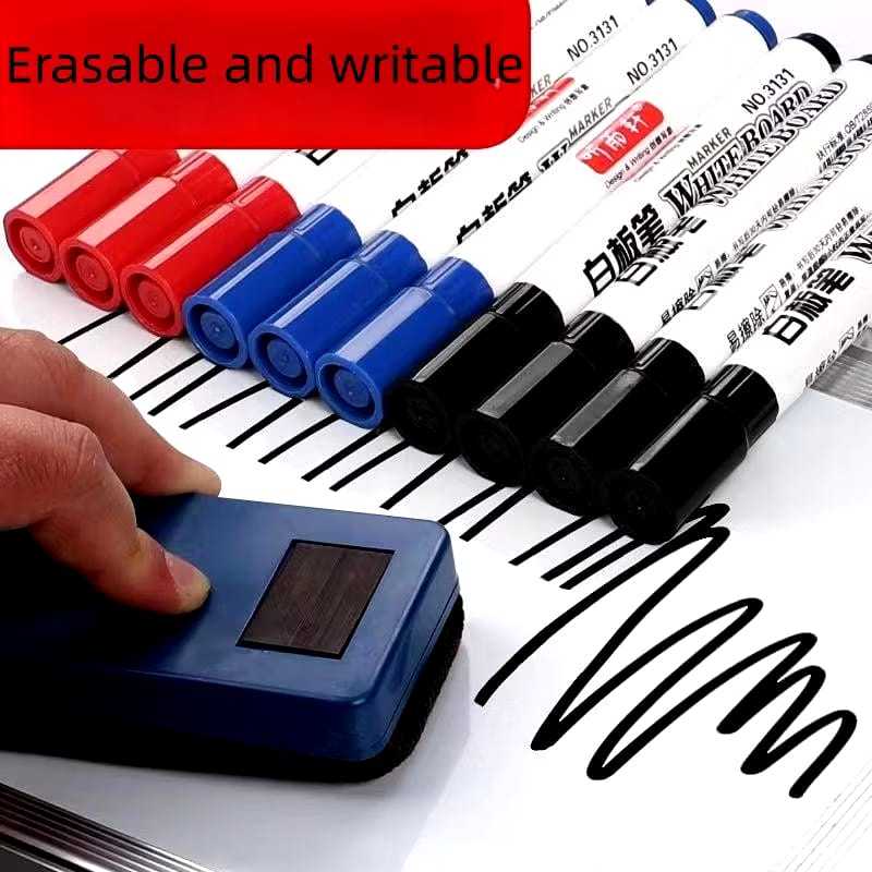 

FANSTORE_PKU / Whiteboard Marker / Spidol Papan Tulis Bisa Dihapus / Pena Penanda Cepat Kering untuk Sekolah dan Kantor