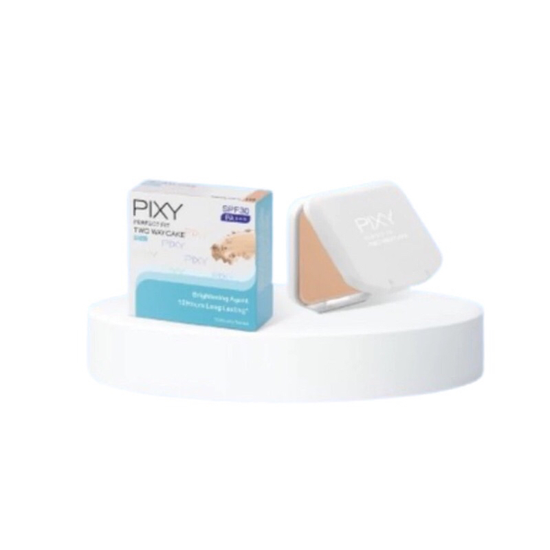 PIXY TWO WAY CAKE PERFECT FIT REFILL TWC BEDAK WAJAH AWET TAHAN LAMA COMPACT POWDER  | WHITE CREAM R