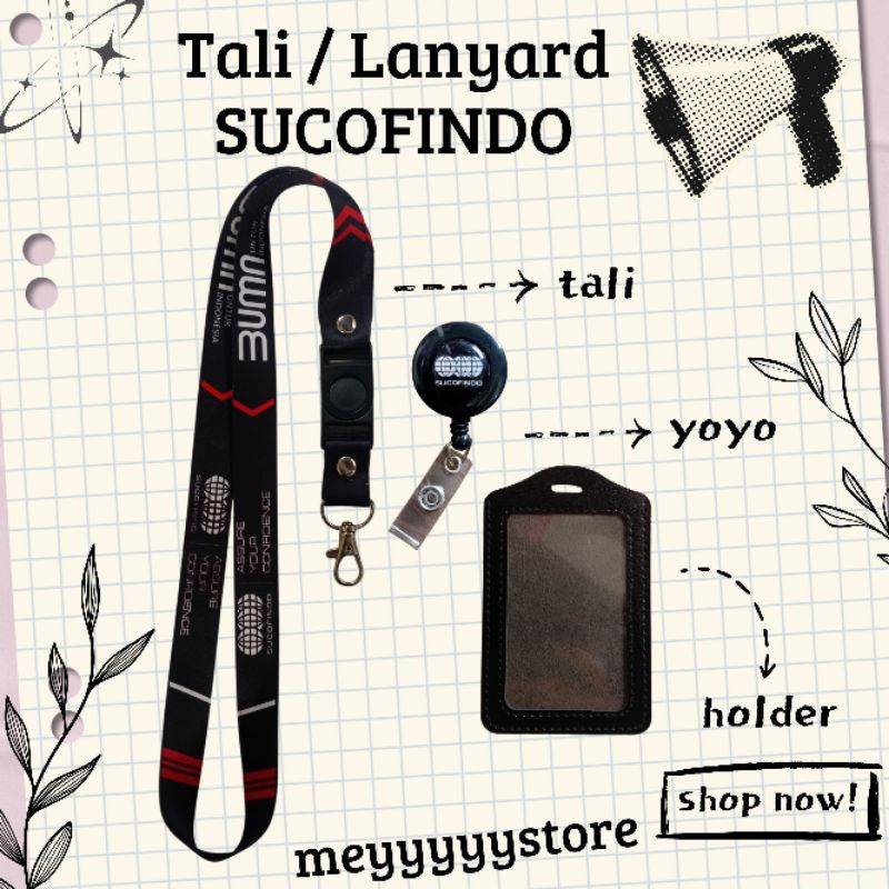 

Tali ID CARD SUCOFINDO Hitam / Lanyard SUCOFINDO READY [STOCK MELIMPAH] Termurahhh Harga Grosir!
